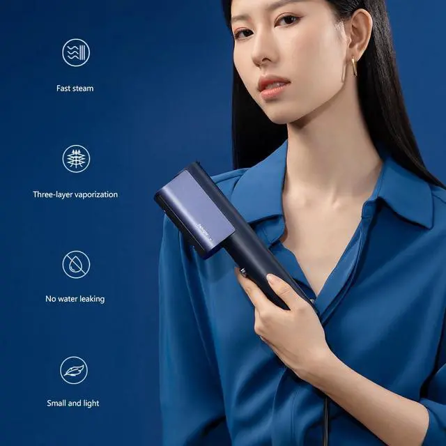 Alt view image 2 of 6 - G3 Steamer for Clothes Portable Travel Steamer, Fashion Handheld Garment Steamer, 0.75lbs Lightly, 15s Fast Heat-up, Light Mini Steam Iron for travel and homenavy blue