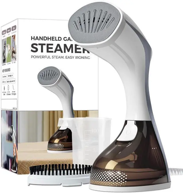 Main image of Steamer for Clothes, 20S Heat Up, 1500W & 3 Steam Settings, Ceramic Soleplate with 13-Vent, 2-in-1 Clothing Iron Wrinkle Removal for All Fabrics, Portable & Travel-Ready