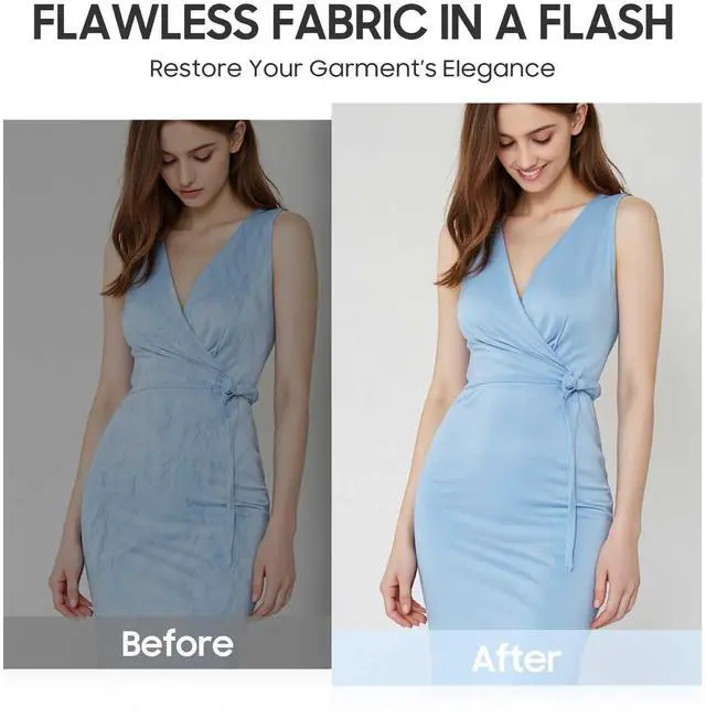 Alt view image 3 of 7 - Steamer for Clothes, 20S Heat-up,1200W, 250ml,13-Vent Design for Strong Steaming, 2-in-1 Steamer & Iron, Handheld for All Fabrics, Garment Wrinkle Removal, Portable & Travel-Ready (ONLY 120V)