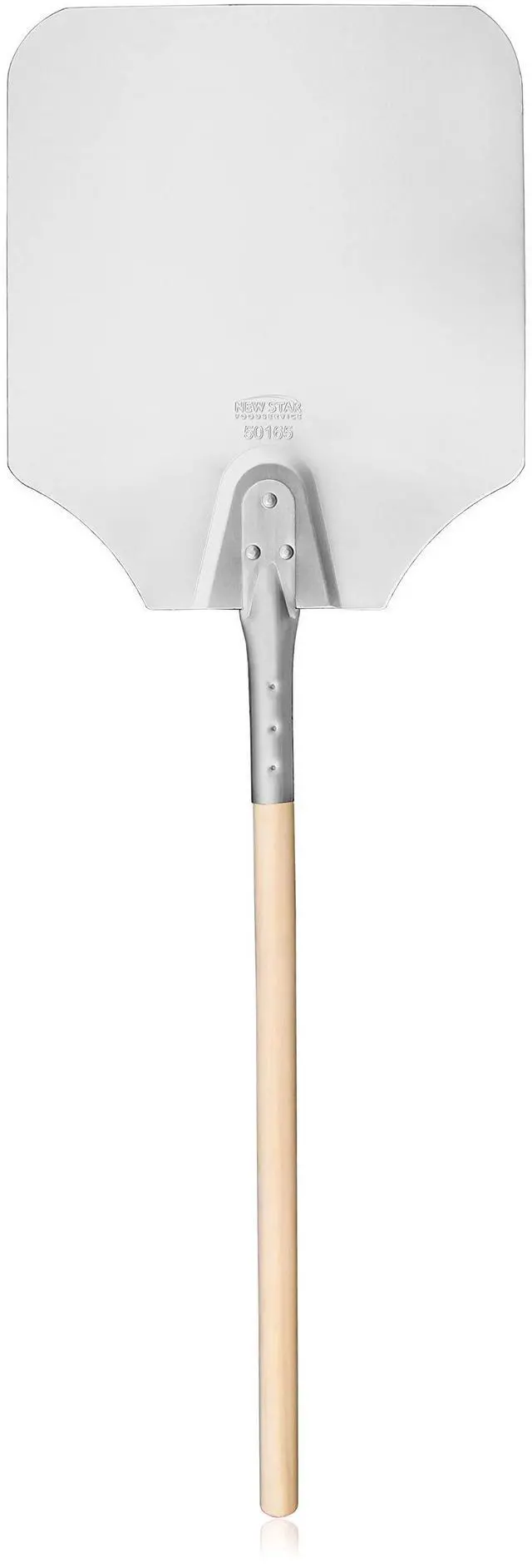 Main image of Aluminum Pizza Peel, Wooden Handle, 12 x 14 inch Blade, 36 inch overall