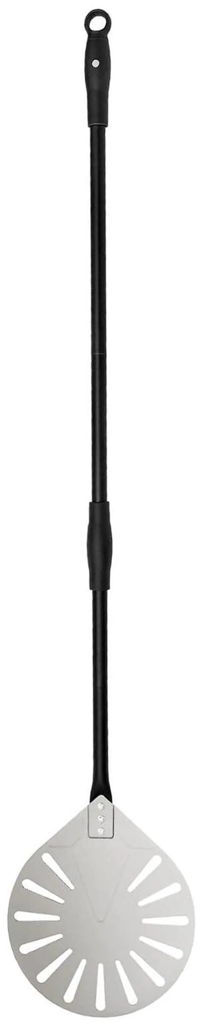 Main image of 9" x 10" Perforated Pizza Peel 47 Inch overall, Rectangular Aluminum Pizza Turning Peel with Extended Silcone Handle for Baking Pizza Brick Oven