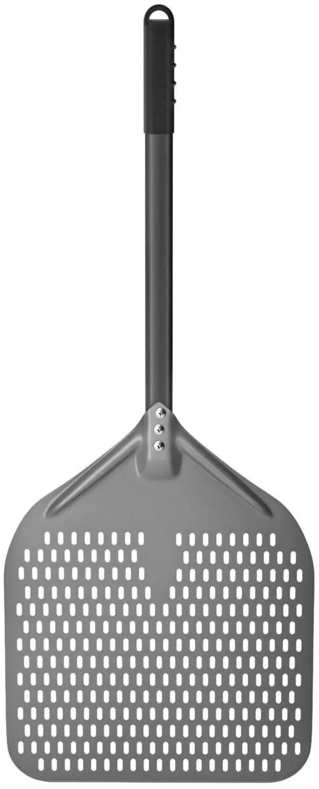 Main image of 14" x 17" Perforated Pizza Peel 35 Inch overall, Rectangular Aluminum Pizza Turning Peel with Extended Silcone Handle For Baking Pizza Brick Oven