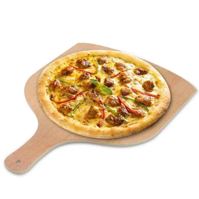 Alt view image 2 of 7 - 2 Pack Wooden Pizza Peel, 12 inch Large Pizza Paddle Set for Oven, Stone, Pan or Grill, Spatula for Baking Bread and Cake - Indoor & Outdoor