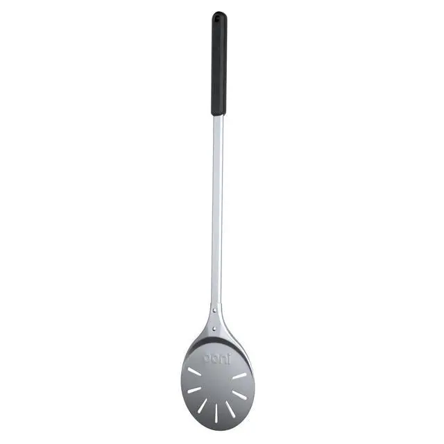 Alt view image 4 of 7 - Pizza Turning Peel - 7 Inch Aluminum Perforated Pizza Peel, Lightweight Metal Pizza Turner with Long Handle, Pizza Tools, Pizza Oven Accessories