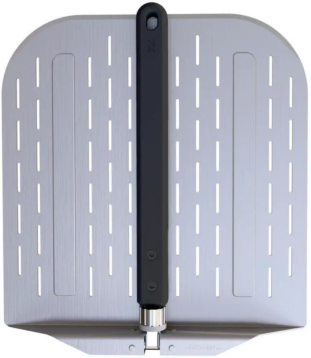 Main image of Pizza Peel 12 inch with Long Foldable Handle Aluminum Pizza Paddle Pizza Spatula or Pizza Turning Peel Pizza Oven Accessories For Baking Dough, Bread and Pastry, NNU-PP-12-PRO