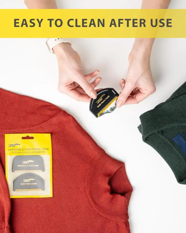 Alt view image 5 of 6 - Cashmere Fine Wool Clothes Sweater Multi-Fabric Garments De-Pilling De-Fuzzing Comb Lint Fuzz Balls Remover Pills Cleaner and Shaver