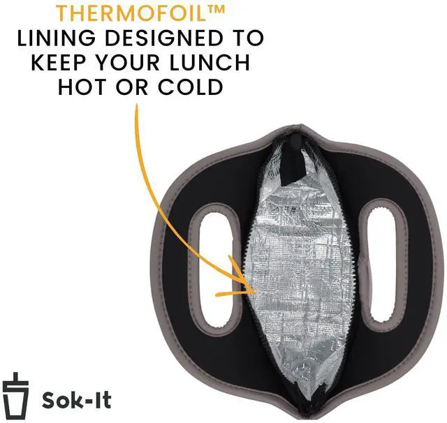 Alt view image 4 of 5 - LunchTote Zippered Bag Insulated Neoprene Caddy (Green Camo, Large 4.5 Quart Lunch Tote)