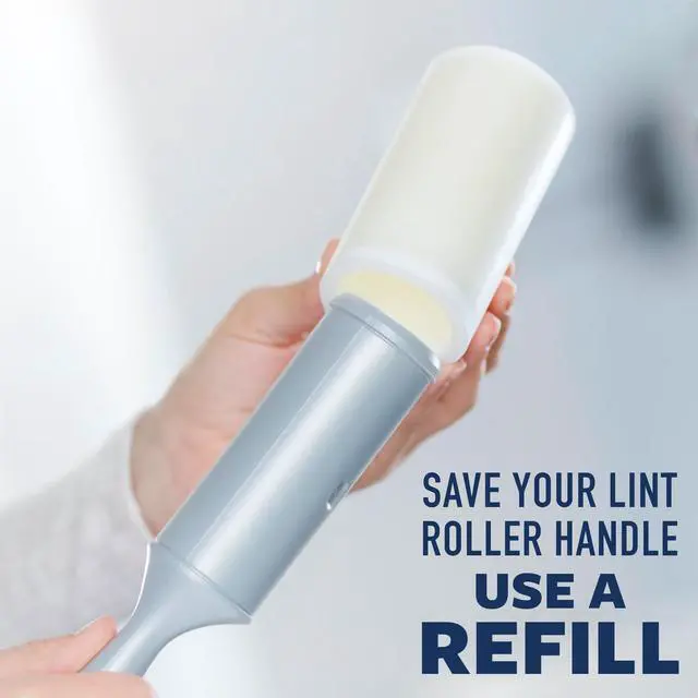 Alt view image 6 of 7 - Everyday Clean Lint Roller, White, Manual Operation, 3 Pack, Lint Remover for Pet Hair, Dark Clothes, Furniture, and Dusty Surfaces, 300 Adhesive Sheets Total