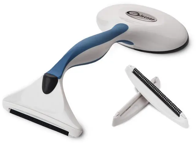 Main image of Battery-Free 4-in-1 Fabric Shaver & Lint Brush | Ultimate Fuzz Remover | Adjustable Depiller Lint Remover for Clothing & Furniture (Slate Blue)