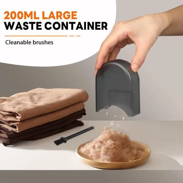 Alt view image 5 of 7 - Fabric Shaver - Lint Remover for Clothes, Sweater Defuzzer with LCD Display, 3-Speeds, 6-Blade, Type-C Rechargeable, Sweater Shaver to Remove Pilling Fuzz Lint Balls Pills for Clothes Furniture