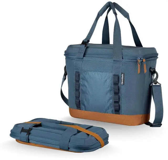 Main image of 30 Can Pacifica Collapsible Cooler, Ocean/Cognac