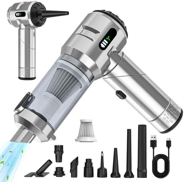 Main image of Upgraded VersionCar Vacuum Cleaner,Mini Portable Vacuum Cordless,25000PA Powerful Strong Cyclonic Suction USB Rechargeable Foldable Handheld Vacuum with One-touch Dust Removal for Car,Home