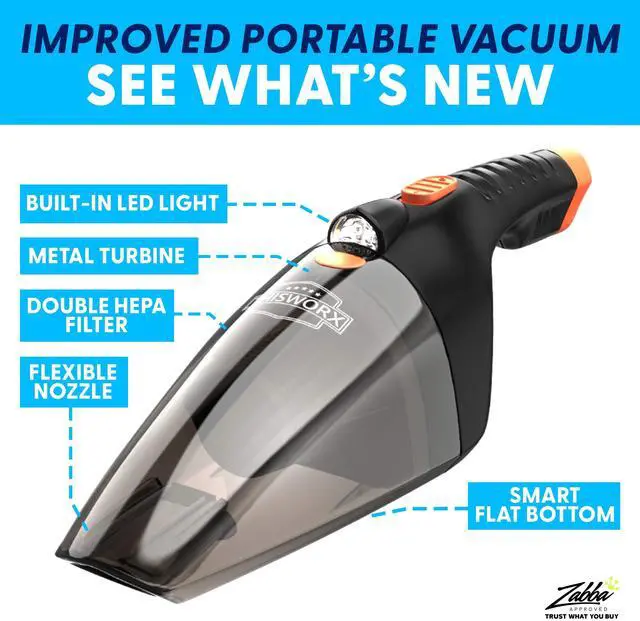 Alt view image 3 of 7 - ThisWorx Car Vacuum Cleaner 2.0, Portable Handheld Mini Vacuums Cleaner W/ 16ft Cord, LED Light, Bag, & Attachments- Small Vac for RV, Boats, Travel, Car Accessories, Lightweight