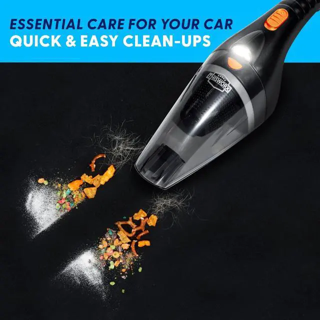 Alt view image 2 of 7 - ThisWorx Car Vacuum Cleaner 2.0, Portable Handheld Mini Vacuums Cleaner W/ 16ft Cord, LED Light, Bag, & Attachments- Small Vac for RV, Boats, Travel, Car Accessories, Lightweight