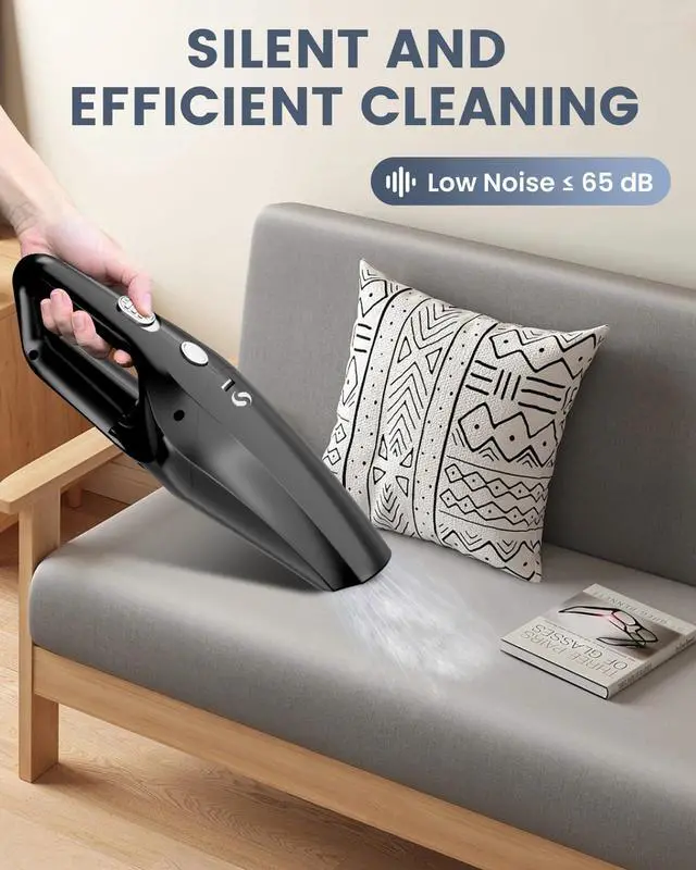 Alt view image 5 of 7 - Handheld Vacuum Cordless Mini Car Vacuum Cleaner Portable and Rechargeable with Powerful Suction for Car Home Office and Pet Hair with HEPA Filter and Lightweight