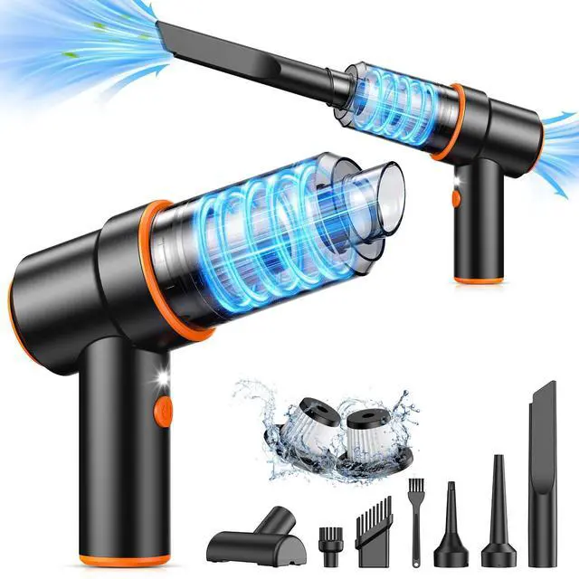 Main image of Handheld Car Vacuum Cleaner, 11000PA Vacuum Cleaner & Air Duster, 120W High Power Vacuum Portable Cordless, Hand Held Vacuum Rechargeable with Multi-Nozzles & LED Light for Home, Car, Office