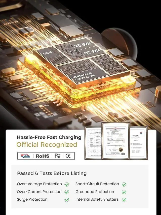 Alt view image 6 of 7 - 54W Mini Cigarette Lighter Adapter Car Charger USB C Fast Charging, 12V Cigarette Lighter USB Car Charger Fast Charging Adapter, for iPhone 17 Pro Max 16 15 14 13 12 Plus Mini, Samsung S26 S25