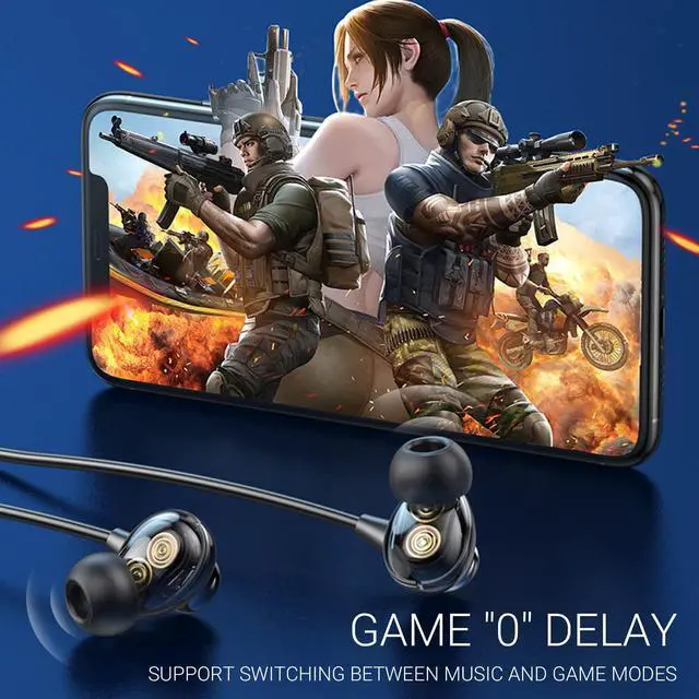 Alt view image 7 of 7 - Bluetooth Headphones Neckband 100 Hours Extra Long Playback with Microphone Headset, 4 Speakers Heavy Bass Noise Reduction in Ear Wireless Earbuds Waterproof Running Workout (Black)