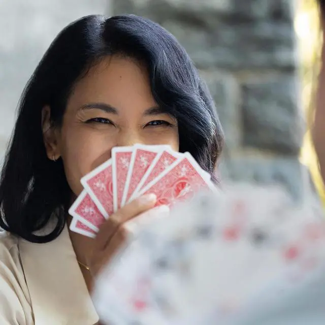 Alt view image 5 of 6 - Rider Back Playing Cards, Standard Poker Size Deck of Cards, Red & Blue (2 Pack), Classic Cards for Poker, Blackjack, Family Game Night & Card Games, Fun for All Ages