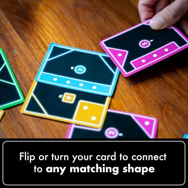 Alt view image 2 of 7 - TACTA Card Game, Where Every Card Counts, Fast-Paced Strategic Shape Matching Party Game, Analyze and Optimize to Connect, Cover & Conquer to Win, Unique Party Game Play for 2 or More Players, Ages 7