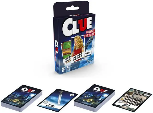 Alt view image 2 of 5 - Clue Card Game, 3-4 Player Strategy Game, Fun Summer Activities, Vacation Travel Essentials, Ages 8+