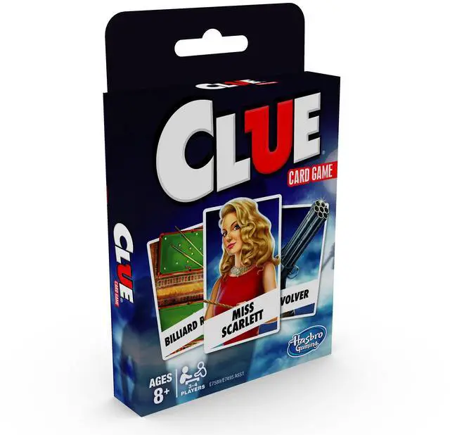 Alt view image 4 of 5 - Clue Card Game, 3-4 Player Strategy Game, Fun Summer Activities, Vacation Travel Essentials, Ages 8+