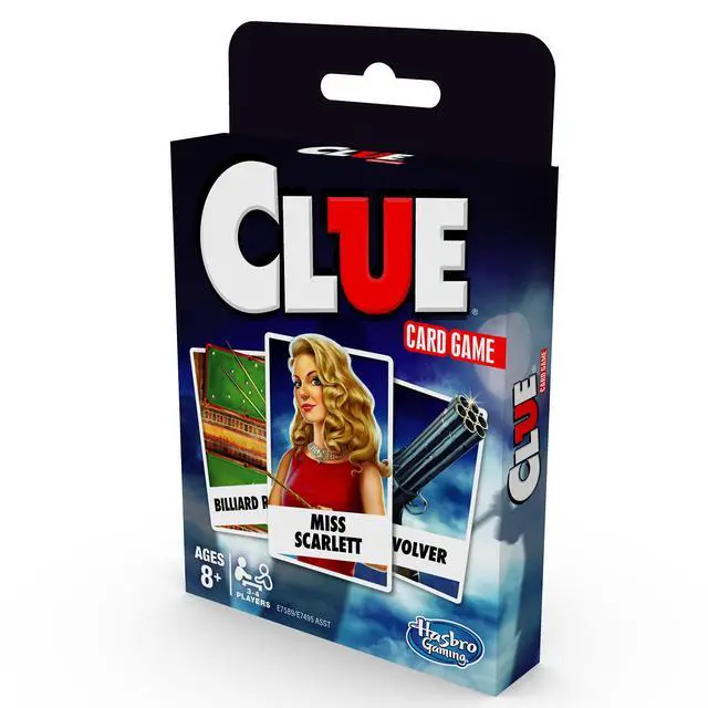 Alt view image 5 of 5 - Clue Card Game, 3-4 Player Strategy Game, Fun Summer Activities, Vacation Travel Essentials, Ages 8+
