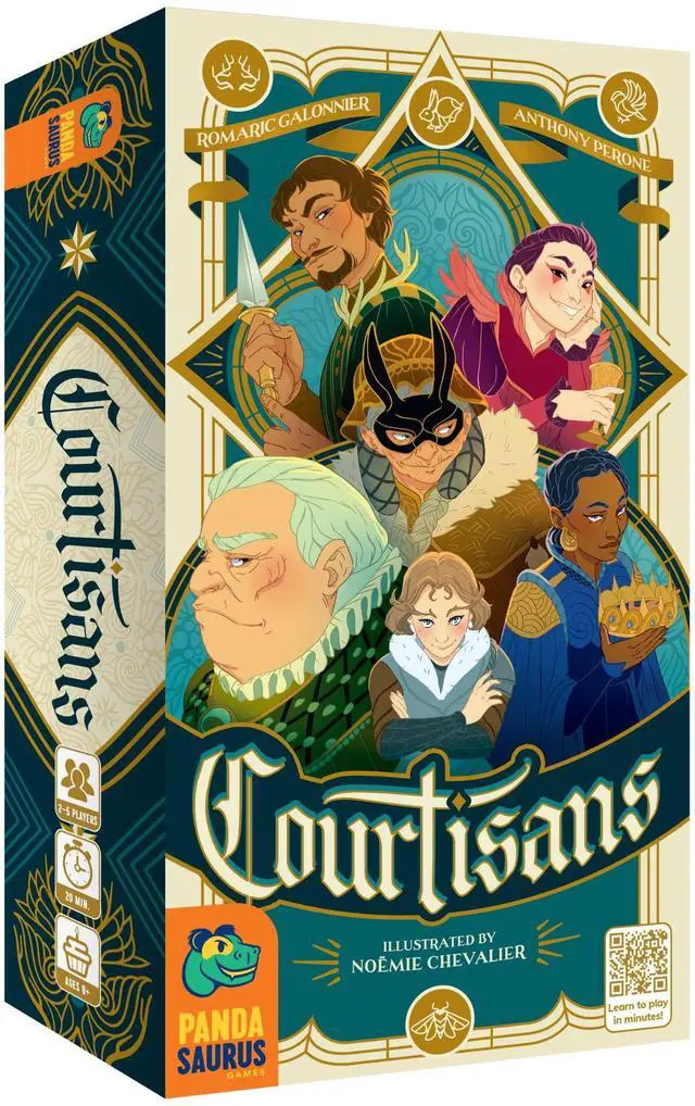 Main image of Courtisans Card Game - Navigate Intrigue and Influence at The Queen's Banquet! Strategy Game, Fun Family Game for Kids & Adults, Ages 8+, 2-5 Players, 20-30 Min Playtime