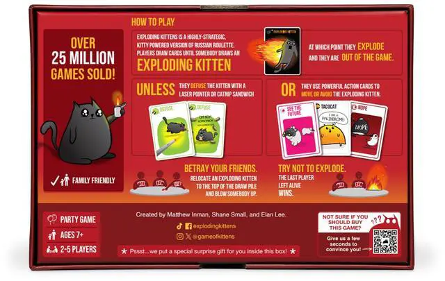 Alt view image 6 of 7 - Original Edition - 2-5 Players - Ages 7+ - 15 Minutes to Play - High Stakes Card Game - Party Game, Family Game Night, Kid and Adult Card Game