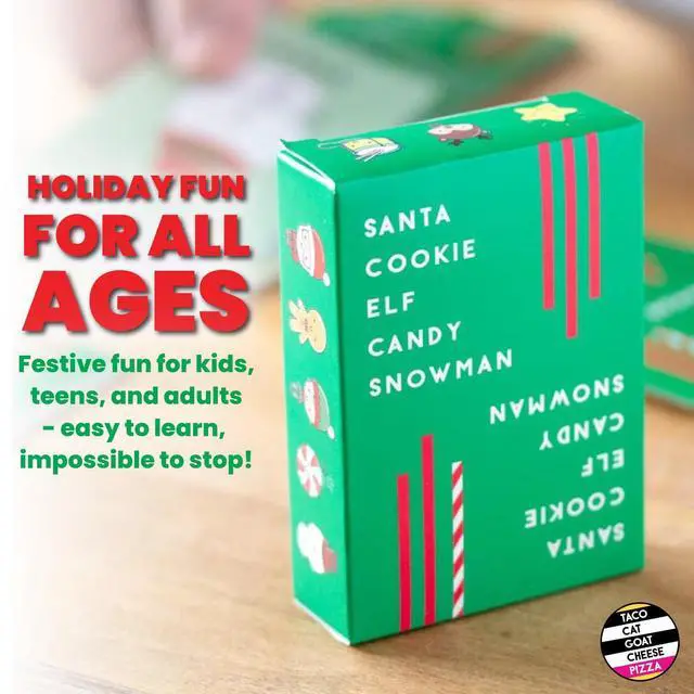 Alt view image 3 of 7 - Santa Cookie Elf Candy Snowman Christmas Edition Holiday Card Game by Taco Cat Goat Cheese Pizza | Great for Stockings and White Elephant Gift | Fun for Kids, Teens, Adults, and Families | 2-8 Players