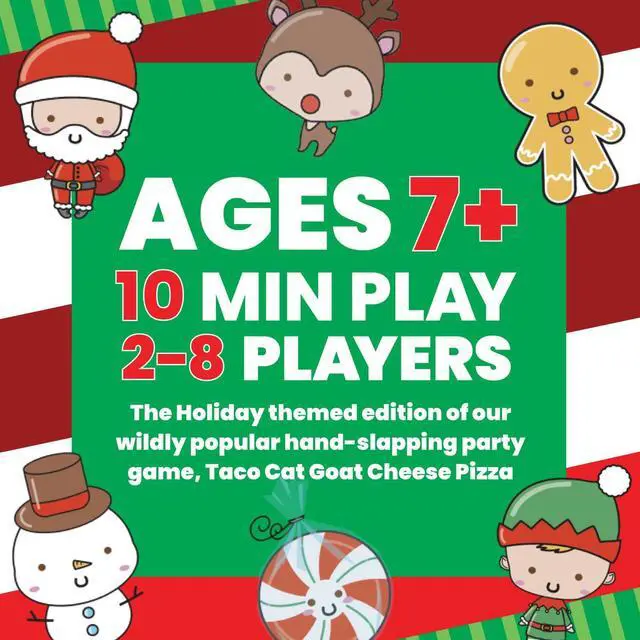 Alt view image 4 of 7 - Santa Cookie Elf Candy Snowman Christmas Edition Holiday Card Game by Taco Cat Goat Cheese Pizza | Great for Stockings and White Elephant Gift | Fun for Kids, Teens, Adults, and Families | 2-8 Players