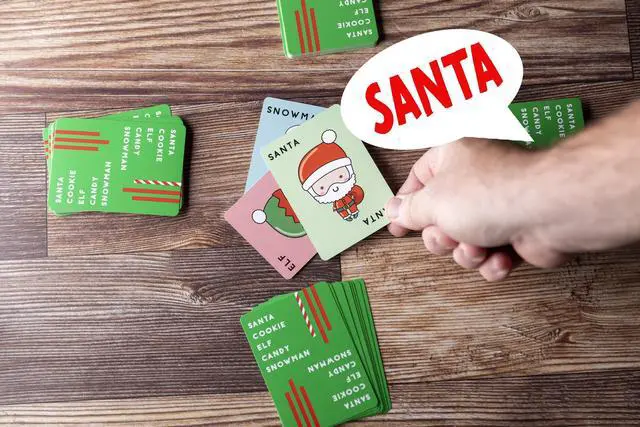 Alt view image 2 of 7 - Santa Cookie Elf Candy Snowman Christmas Edition Holiday Card Game by Taco Cat Goat Cheese Pizza | Great for Stockings and White Elephant Gift | Fun for Kids, Teens, Adults, and Families | 2-8 Players