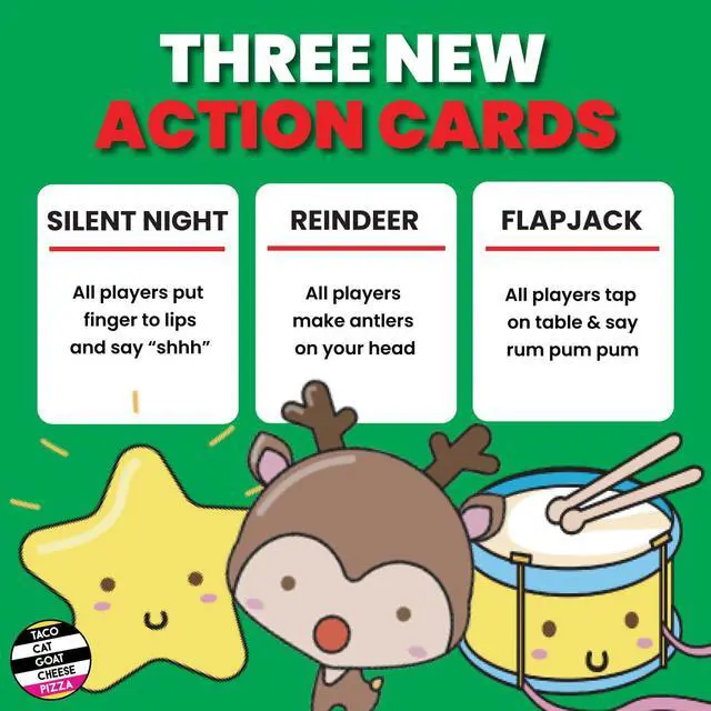 Alt view image 6 of 7 - Santa Cookie Elf Candy Snowman Christmas Edition Holiday Card Game by Taco Cat Goat Cheese Pizza | Great for Stockings and White Elephant Gift | Fun for Kids, Teens, Adults, and Families | 2-8 Players