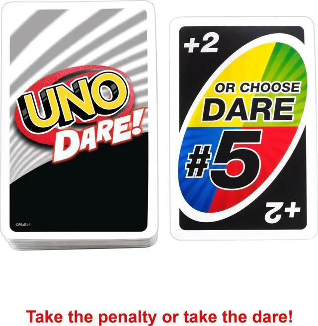 Alt view image 5 of 6 - UNO Dare Card Game for Families & Parties Featuring Challenging & Silly Dares from 3 Different Categories
