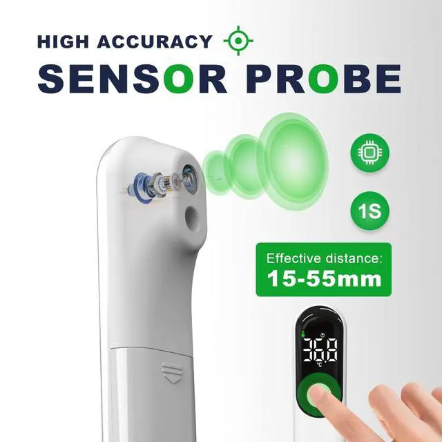 Alt view image 4 of 7 - Rechargeable Non-Contact Forehead Thermometer for Adults and Kids, Medical Digital Touchless with Fast Reading