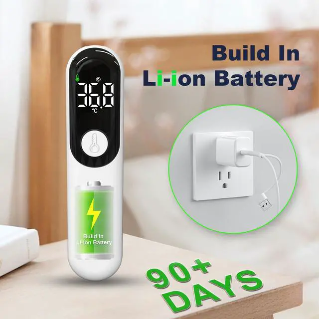 Alt view image 6 of 7 - Rechargeable Non-Contact Forehead Thermometer for Adults and Kids, Medical Digital Touchless with Fast Reading