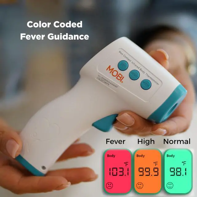 Alt view image 2 of 7 - Non-Contact Forehead Digital Thermometer with Object Temperature Mode - Touchless Fever Thermometer