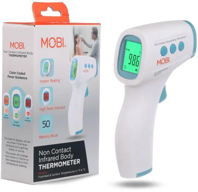 Main image of Non-Contact Forehead Digital Thermometer with Object Temperature Mode - Touchless Fever Thermometer