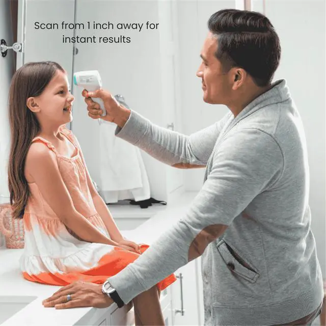 Alt view image 3 of 7 - Non-Contact Forehead Digital Thermometer with Object Temperature Mode - Touchless Fever Thermometer