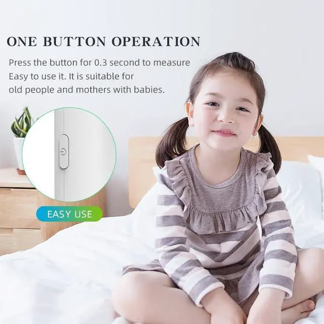 Alt view image 6 of 7 - Rechargeable Medical Forehead Thermometer for Adults and Children Black Non-Contact Digital Thermometer with Fast 1-Second Touchless Reading Black