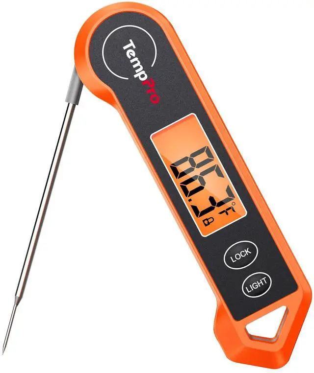 Main image of Digital Instant Read Meat Thermometer for Grilling Waterproof Kitchen Cooking Food Thermometer with Ambidextrous Backlit for BBQ Grill Smoker Oil Fry Candy Thermometer
