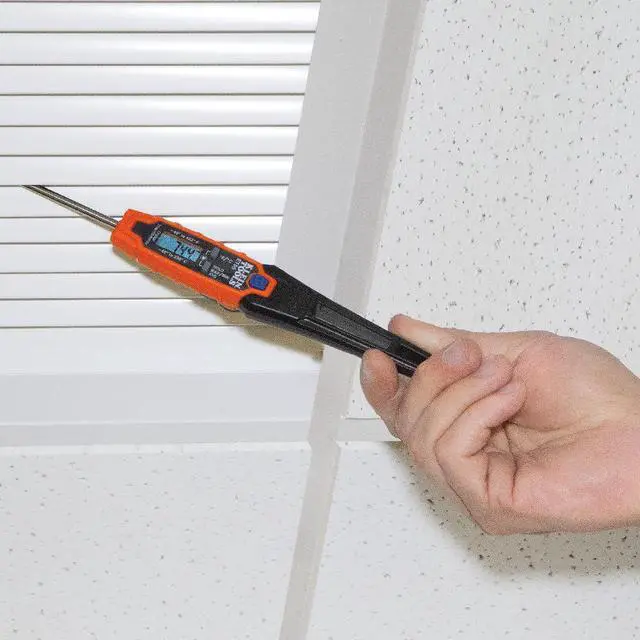 Alt view image 5 of 7 - ET05 Digital Pocket Thermometer, HVAC Instant Read Thermometer with Backlit Display, Wide Measurement Range, Fahrenheit and Celsius