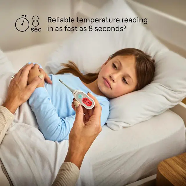 Alt view image 3 of 7 - Digital Thermometer, Clinically Accurate, Color Coded Fever Guidance for Baby, Toddlers, Kids & Adults, Oral, Rectal or Underarm use, No 1 Brand Recommended by Pediatricians