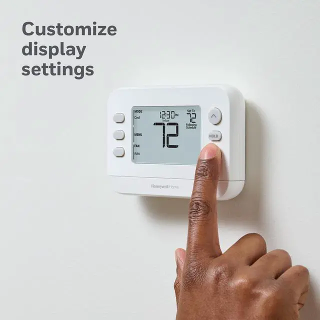 Alt view image 7 of 7 - X2P Programmable Thermostat, White | RTH20B Single-Stage, 1 Heat/1 Cool Compatibility, 5-2 Day Schedule