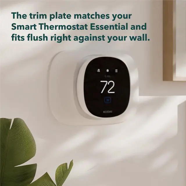 Alt view image 5 of 6 - Trim Plate for Smart Thermostat Essential Only - Programmable WiFi Thermostat Accessory