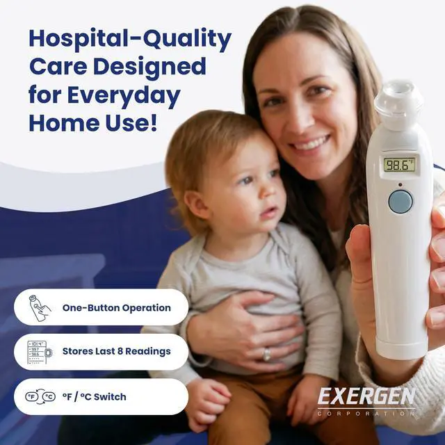 Alt view image 4 of 7 - TAT-2000C Temporal Artery Thermometer for Kids, Newborns & Adults, Soft Glow Display, Silent Mode, 9V Battery Included