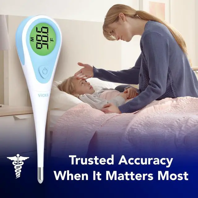 Alt view image 2 of 7 - SpeedRead Digital Thermometer for Baby, Kids & Adults, Color-Coded Readings, Oral, Baby Rectal Thermometer or Under The Arm, Water Resistant