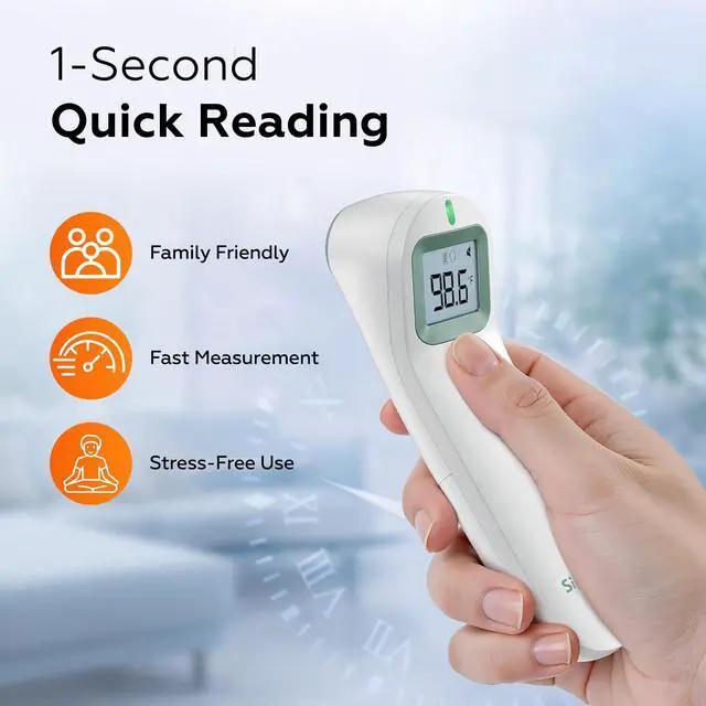 Alt view image 6 of 7 - FC-IR206 | FDA 510(k) Cleared Medical Grade Infrared Thermometer | 2-in-1 Non-Contact Forehead & Object Thermometer for Baby, Infant, Toddler, Kids & Adults