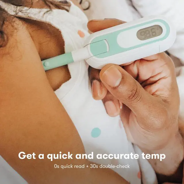 Alt view image 3 of 4 - 3-in-1 Rectal, Underarm & Oral Thermometer for Kids, Digital Baby Thermometer for Infants, Toddlers, & Kids, Quick & Accurate Temperature Check, Includes Carrying Case for Storage