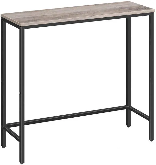 Main image of Narrow Console Table, 29.5" Small Entryway Table, Thin Sofa Table, Side Table, Display Table, for Hallway, Bedroom, Living Room, Foyer, Greige and Black BG75XG01